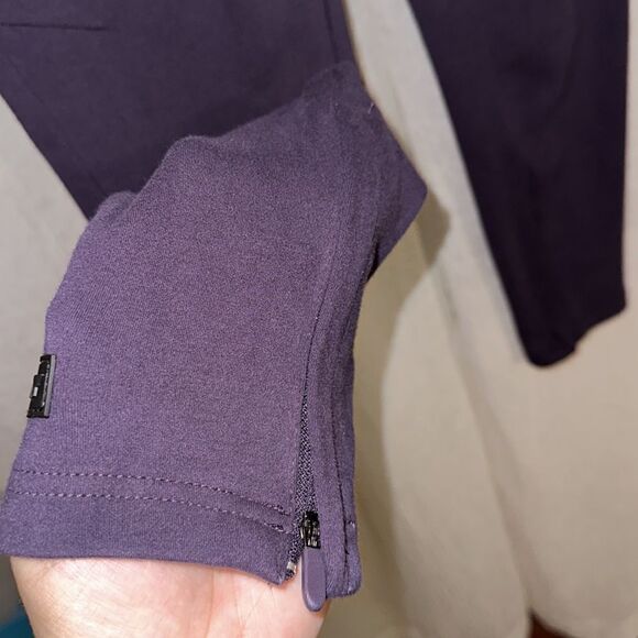 ALPHALETE M Identity Deep Purple Plum Brushed Cotton Jogger Athletic Pants - Picture 8 of 13